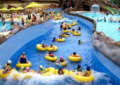 China 600 Meters Length Lazy River Water Park Equipment with Raft , ISO9001 / SGS Approval for sale