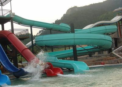 China Aqua-Park-Ausrüstungs-Spiralen-Wasserrutsche-,/Innenwasser im Freien parkt zu verkaufen