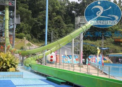 China Green Backyard Water Slides , Cool Water Slides Racing Slide for sale