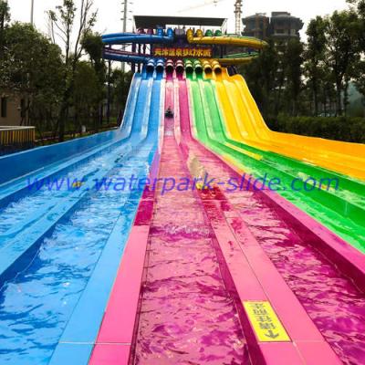 China Bunter Aqua-Wasser-Park schiebt, die roten/Gelb/Grün/Blau Wasserrutsche laufend zu verkaufen