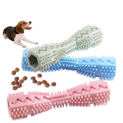 China Direct Sales Silicone Dog Toy Tooth Cleaning Toothbrush Puppy Viable Conventional Dog Chew Toys for sale