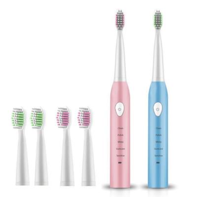 China Rechargeable Waterproof Battery Powered Upgraded Ultrasonic Electric Toothbrush for sale