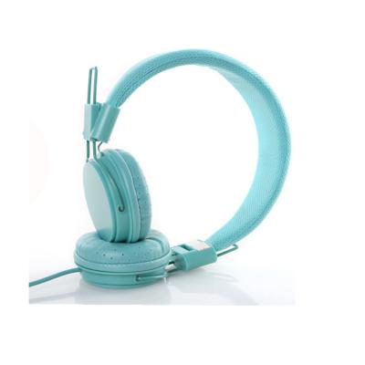 China Consumer Electronics Head-mounted Light Blue Stereo Wired Gaming Headset for sale