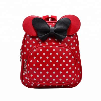 China Nice Design Fashion Cute Cartoon PU School Bags With Handle And Zippers for sale