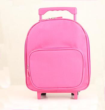 China 2018 New High Quality Cotton Fabric School Bag For Kid With Wheels for sale