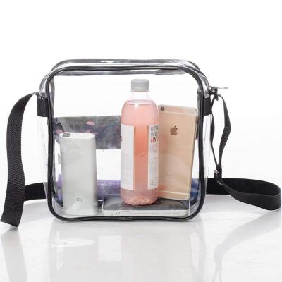 China Luxury Clear See Cross-body Messenger Bag Clear Purse for sale