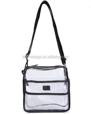 China Travel Sling Transparent Elegant Clear PVC Shoulder Cross - Body Bag for sale