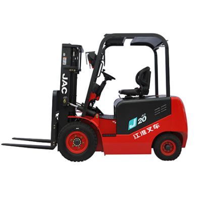 China Hotels China JAC Factory Price Battery Electric Forklift 1.3ton 1.8ton 2ton 2.5 Ton CPD20 Electric Forklift for sale