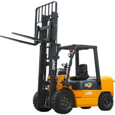 China New Hotels JAC Chinese Forklift 3 Ton Diesel Forklift With 3m Mast for sale