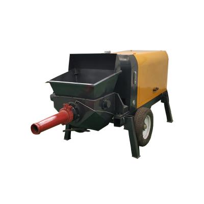 China Small Concrete Pump with flexible hose, High Quality Fine Stone Trailer Pump zu verkaufen