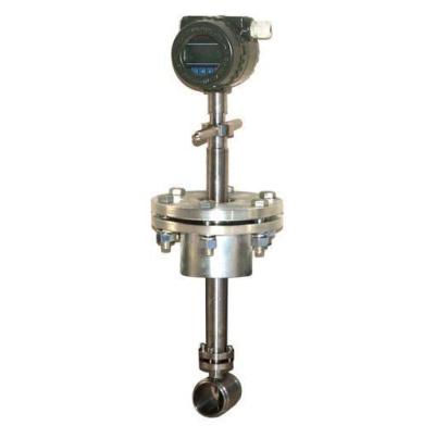 China Gas or Liquid Air Flow Measuring Tools Plug-in vortex flowmeter High Temperature Air Flow Meter for sale