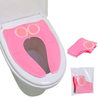 China Portable Toilet Potty Seat for Toddler Travel - Foldable Non-Slip Potty Training Toilet Seat Cover for Boys/Girls for sale