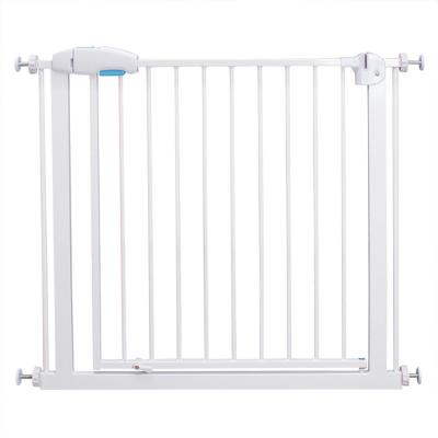 China High Quality Clear ABS+metal Rack Along Pet Door Baby Child Safety Gate for sale