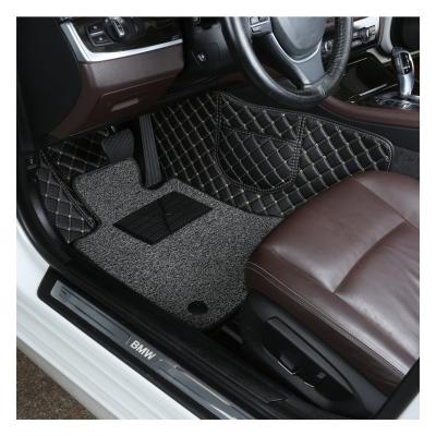 China All-season protection factory outlet easy to clean double layer waterproof and wear-resistant eco-friendly Diamond Floor Mats Car For Jetta for sale