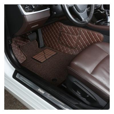 China Hot Seller Original Car Design All-Season Protection Waterproof 2023 Diamond Double Layered Car Floor Multicolor Mats For Vios Toyota Mark X for sale