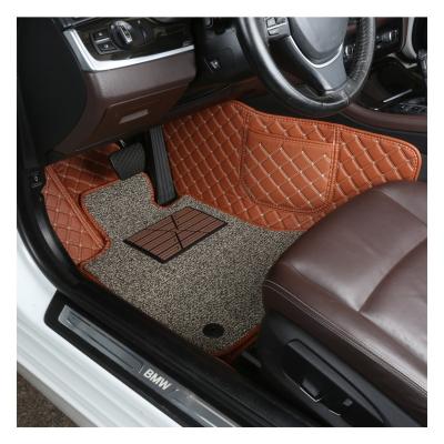 China Factory Direct Sale Precise All-Season Pad Fit Rise And Thicken Quality Guarantee Eco-friendly Customized Double Layered Diamond Car Mats for sale