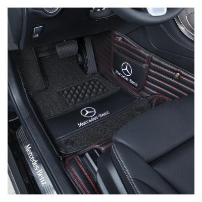 China Factory Direct Selling Luxurious All-season 3D Protection Double Layered Metal Detachable Side Buckle Multicolor Horizontal Car Mats Wholesale for sale