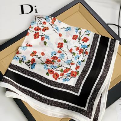 China Wholesale High Quality Square Women Designer Luxury Square Scarf 53*53cm Styles Silk for sale