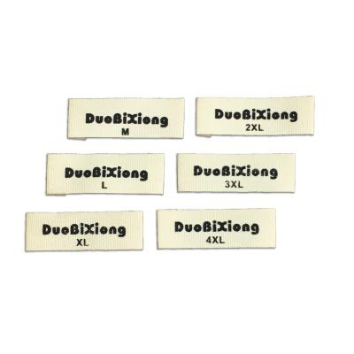 China Other Custom Garment Design Natural Cotton Woven Printed Labels For Clothing for sale