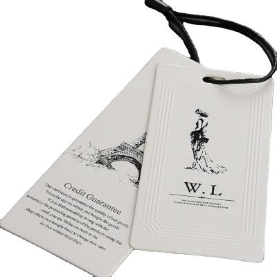 China Other Wholesale Custom Cheap Hangtags Clothing Paper Hangtags For Clothing Own Logo for sale