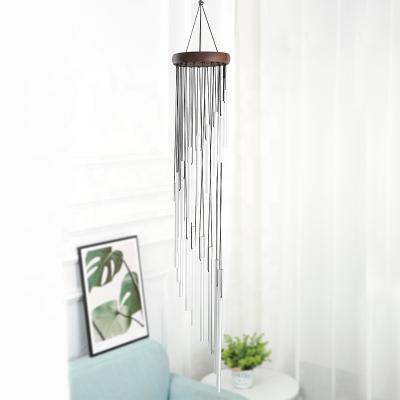 China Best Selling Amazon Aluminum Tube 18 Tube Wind Chime Minimalist Indoor Outdoor Rotating Garden Decoration Wind Chime for sale