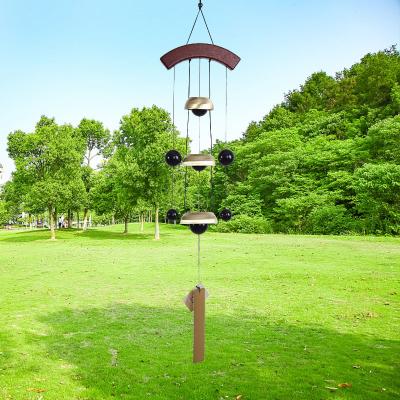 China Wholesale Music Indoor and Outdoor New Pure Copper Bell Home Minimalist Wind Chime Decoration Copper Metal Pendant Wind Chime for sale