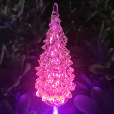 China Best Sale Led Solar Garden Amazon Christmas Tree Light Outdoor Waterproof Holiday Lighting Christmas Gift Solar Garden Light for sale