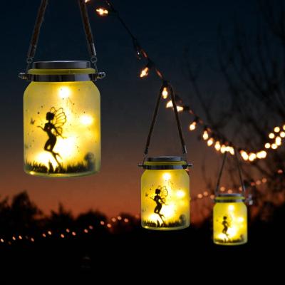 China Best Selling Amazon Home Garden Solar Led Light Solar Light Angel Mason Jar Waterproof Garden String Light for sale