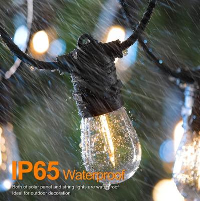 China Europe and America Luxury LED Solar Light Holiday String Light Solar Garden LED Outdoor Waterproof Bulb Lighting for sale