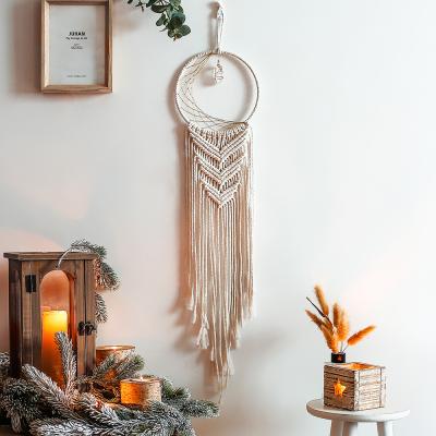 China Dream Catcher Art Lace Bohemian Home Catcher Dream Catcher Decor Woven Minimalist Handmade Wall Hanging Tapestry Wedding Decor for sale