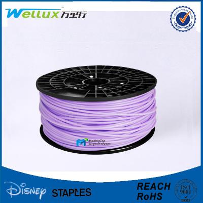 China Transparante 3D de Printer Plastic Gloeidraad van ROHS 2.8 - 2.95 mm Ondoorzichtige Kleuren Te koop