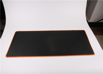 China Black Extended Gaming Mouse Pad With Stitching Edge , Rubber Material for sale