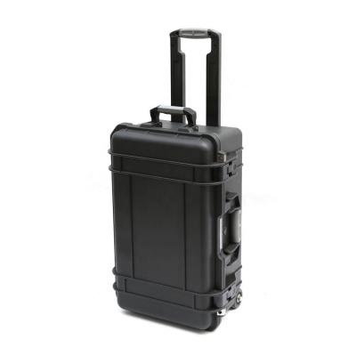 China Protect Equipment Waterproof Plastic Protective Hard Case With Wheels Plastic Case Trolley Tool Suitcase Custom Military Box for sale