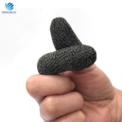 China Supports the latest version of IOS copper fiber finger sleeve cradles touch screen game controller Sweatproof Gloves Phone mobile game for sale