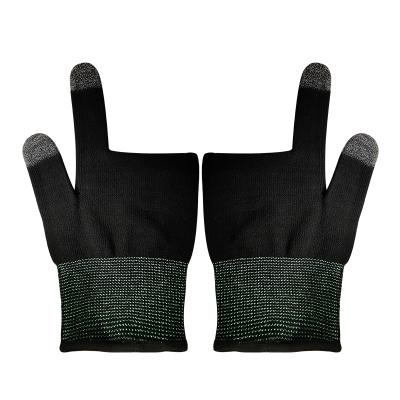 China Touch Buttons Free Sample Two-finger Gaming Gloves Non-slip Hot-selling Gloves for sale