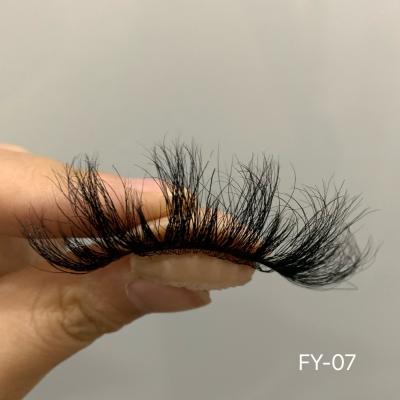 China Natural Mink 3d 25mm Mink Eyelashes False Eyelashes Soft Fluffy Lashes Custom Eyelash Real Eyelash Packaging for sale