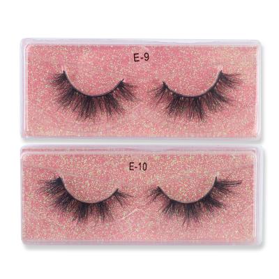 China Mink Lashes And Custom Package 3d Eyelashes Manufacturer 100% Natural Soft Natural Material Mink Eyelashes OEM Eyelashes for sale