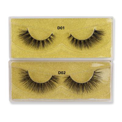 China Natural Soft Eyelash Mink Wispy Strip Eyelashes, Mink Lashes Handmade Luxury 3d Mink Eyelash With Private Label for sale