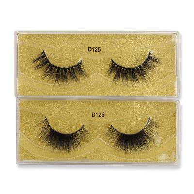 China Wholesale Natural Soft Eyelash Real 3d Mink Eyelashes With Custom Eyelash 100% Natural Mink Lashes Packing Look Box for sale