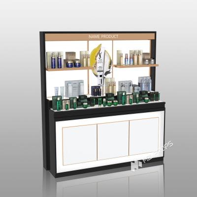 China BJiS-BSB4 40mm Thick Light Box Skincare Display Cabinet with Adjustable Height for High-End Stores for sale