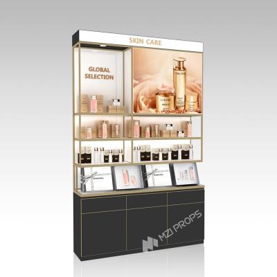 China DYaS-VK-2 Skincare Display Cabinet with 60mm Light Box and Hidden LED Strips for sale