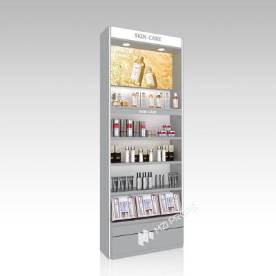 China YHeS-P4 Adjustable Shelves Skincare Display Cabinet with LED Slim Spotlights for sale