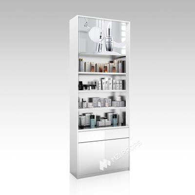 China YZoS-U1 60mm Soft Film Light Box Skincare Display Cabinet With Silver Brushed Edges for sale