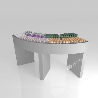 China GDR07-XY02 Cosmetic Display Table with 3mm Transparent Acrylic Joint Box and Display Flexibility for Shopping Mall for sale