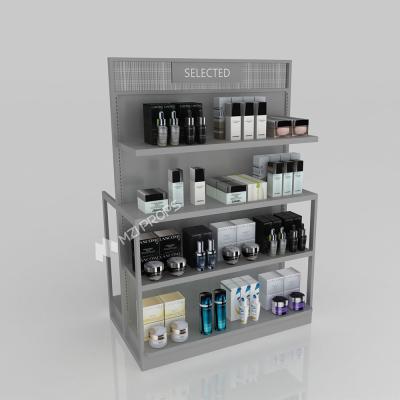 China GDR11-ZD02-B Cosmetics Retail Display with LED Light Strips and T-Pillars and Power Tracks for Retail Stores for sale