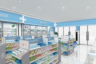 China 03-GJZYS Pharmacy Shop Design With Advanced Professional Style for sale