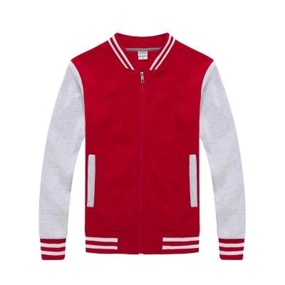 China Hot Sale Wholesale Single Men's Round Neck Jacket Cotton Boy Warm Baseball Jacket 60%cotton 40%polyester for sale