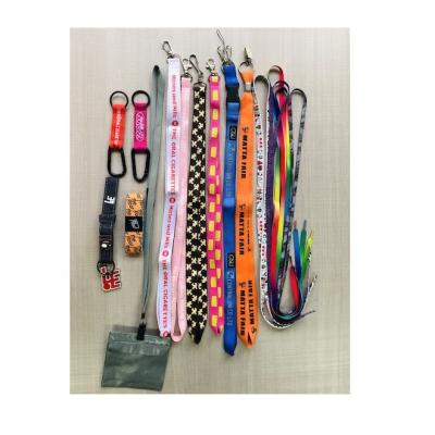 China Polyester factory direct lanyard shape custom size printing main lanyard work permit chain lanyard for sale