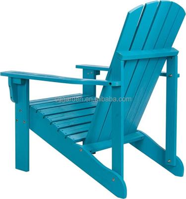 China Eco-Freindly Customized Different Colors Garden Chair Wood Adirondack Chair Outdoor Furniture For Sale for sale