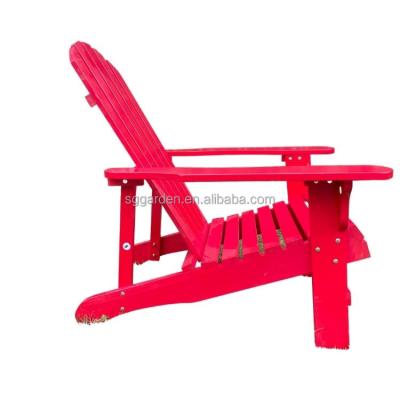 China Eco-Freindly Easy Installation Hot Selling Red Adirondack Chair Lounge Chairs For Patio for sale